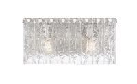 Two Light Vanity by Z-Lite - Glacier Collection, Brushed Nickel Finish - 1943-2V-BN