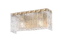 Two Light Vanity by Z-Lite - Glacier Collection, Modern Gold Finish - 1943-2V-MGLD
