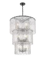 12 Light Chandelier by Z-Lite - Glacier Collection, Matte Black Finish - 1943-36MB