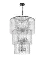 12 Light Chandelier by Z-Lite - Glacier Collection, Matte Black Finish - 1943-36MB