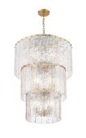 12 Light Chandelier by Z-Lite - Glacier Collection, Modern Gold Finish - 1943-36MGLD