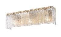 Three Light Vanity by Z-Lite - Glacier Collection, Modern Gold Finish - 1943-3V-MGLD
