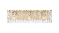 Three Light Vanity by Z-Lite - Glacier Collection, Modern Gold Finish - 1943-3V-MGLD