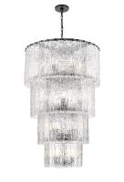 18 Light Chandelier by Z-Lite - Glacier Collection, Matte Black Finish - 1943-48MB