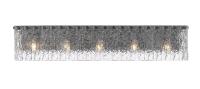 Five Light Vanity by Z-Lite - Glacier Collection, Matte Black Finish - 1943-5V-MB