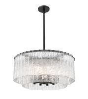 Ten Light Pendant by Z-Lite - Glacier Collection, Matte Black Finish - 1943P26-2-MB