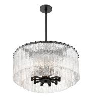 Ten Light Pendant by Z-Lite - Glacier Collection, Matte Black Finish - 1943P26-2-MB
