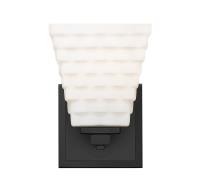 One Light Wall Sconce by Z-Lite - Annalise Collection, Matte Black Finish - 7514-1S-MB