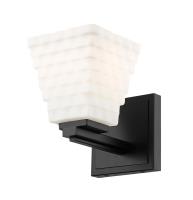 One Light Wall Sconce by Z-Lite - Annalise Collection, Matte Black Finish - 7514-1S-MB