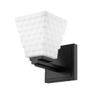 One Light Wall Sconce by Z-Lite - Annalise Collection, Matte Black Finish - 7514-1S-MB
