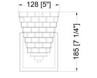 One Light Wall Sconce by Z-Lite - Annalise Collection, Matte Black Finish - 7514-1S-MB