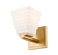 One Light Wall Sconce by Z-Lite - Annalise Collection, Modern Gold Finish - 7514-1S-MGLD
