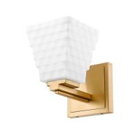 One Light Wall Sconce by Z-Lite - Annalise Collection, Modern Gold Finish - 7514-1S-MGLD