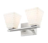 Two Light Vanity by Z-Lite - Annalise Collection, Brushed Nickel Finish - 7514-2V-BN