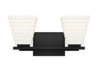 Two Light Vanity by Z-Lite - Annalise Collection, Matte Black Finish - 7514-2V-MB
