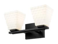 Two Light Vanity by Z-Lite - Annalise Collection, Matte Black Finish - 7514-2V-MB