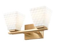 Two Light Vanity by Z-Lite - Annalise Collection, Modern Gold Finish - 7514-2V-MGLD