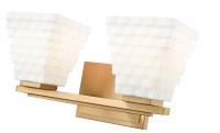 Two Light Vanity by Z-Lite - Annalise Collection, Modern Gold Finish - 7514-2V-MGLD