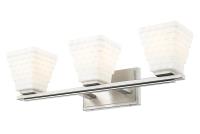 Three Light Vanity by Z-Lite - Annalise Collection, Brushed Nickel Finish - 7514-3V-BN