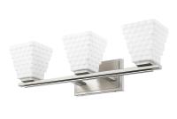 Three Light Vanity by Z-Lite - Annalise Collection, Brushed Nickel Finish - 7514-3V-BN
