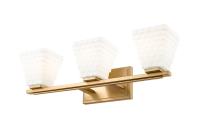 Three Light Vanity by Z-Lite - Annalise Collection, Modern Gold Finish - 7514-3V-MGLD