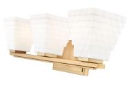 Three Light Vanity by Z-Lite - Annalise Collection, Modern Gold Finish - 7514-3V-MGLD