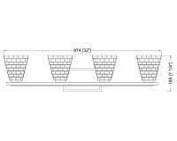 Four Light Vanity by Z-Lite - Annalise Collection, Chrome Finish - 7514-4V-CH