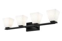 Four Light Vanity by Z-Lite - Annalise Collection, Matte Black Finish - 7514-4V-MB