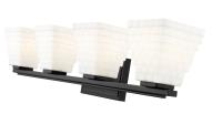 Four Light Vanity by Z-Lite - Annalise Collection, Matte Black Finish - 7514-4V-MB