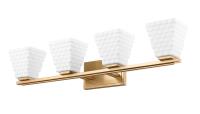 Four Light Vanity by Z-Lite - Annalise Collection, Modern Gold Finish - 7514-4V-MGLD