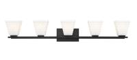 Five Light Vanity by Z-Lite - Annalise Collection, Matte Black Finish - 7514-5V-MB