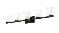Five Light Vanity by Z-Lite - Annalise Collection, Matte Black Finish - 7514-5V-MB