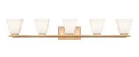 Five Light Vanity by Z-Lite - Annalise Collection, Modern Gold Finish - 7514-5V-MGLD
