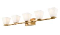 Five Light Vanity by Z-Lite - Annalise Collection, Modern Gold Finish - 7514-5V-MGLD