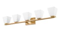 Five Light Vanity by Z-Lite - Annalise Collection, Modern Gold Finish - 7514-5V-MGLD