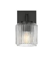 One Light Wall Sconce by Z-Lite - Landon Collection, Matte Black Finish - 7515-1S-MB