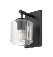 One Light Wall Sconce by Z-Lite - Landon Collection, Matte Black Finish - 7515-1S-MB