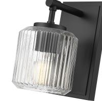 One Light Wall Sconce by Z-Lite - Landon Collection, Matte Black Finish - 7515-1S-MB