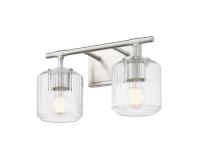 Two Light Vanity by Z-Lite - Landon Collection, Brushed Nickel Finish - 7515-2V-BN