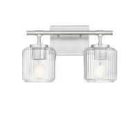 Two Light Vanity by Z-Lite - Landon Collection, Brushed Nickel Finish - 7515-2V-BN