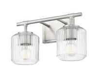 Two Light Vanity by Z-Lite - Landon Collection, Brushed Nickel Finish - 7515-2V-BN