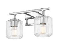 Two Light Vanity by Z-Lite - Landon Collection, Chrome Finish - 7515-2V-CH