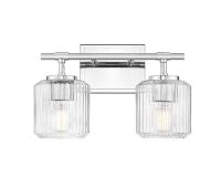 Two Light Vanity by Z-Lite - Landon Collection, Chrome Finish - 7515-2V-CH