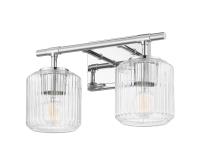 Two Light Vanity by Z-Lite - Landon Collection, Chrome Finish - 7515-2V-CH