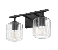 Two Light Vanity by Z-Lite - Landon Collection, Matte Black Finish - 7515-2V-MB