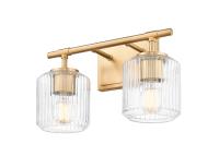 Two Light Vanity by Z-Lite - Landon Collection, Modern Gold Finish - 7515-2V-MGLD
