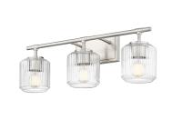Three Light Vanity by Z-Lite - Landon Collection, Brushed Nickel Finish - 7515-3V-BN