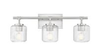 Three Light Vanity by Z-Lite - Landon Collection, Brushed Nickel Finish - 7515-3V-BN