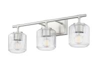 Three Light Vanity by Z-Lite - Landon Collection, Brushed Nickel Finish - 7515-3V-BN