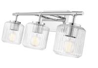 Three Light Vanity by Z-Lite - Landon Collection, Chrome Finish - 7515-3V-CH
